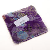 Max Guzheng Nail Tape Storage Bag Silk Brocade Jewelry Pouch Bag Purse Purple