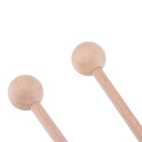 Max 1 Pair Wooden Tongue Drum Stick Mallets Percussion Instrument Accessory 42cm