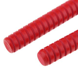 Max 1 Pair Red Screw-Thread Wood Sticks Mallets Drumsticks Percussion Parts