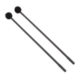 Maxbell 1 Pair Tongue Drum Sticks Mallets Beaters Black_Plastic