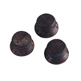 Maxbell 3 Pieces Rosewood Guitar Volume Tone Control Knob for ST Guitar