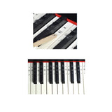 Maxbell Clear Electronic Keyboard Piano Key Sticker for 54/61/88 Keys Black