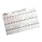 Maxbell Clear Electronic Keyboard Piano Key Sticker for 54/61/88 Keys Black