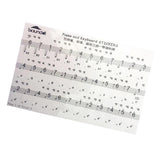 Maxbell Clear Electronic Keyboard Piano Key Sticker for 54/61/88 Keys Black