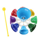 Max Maxb 8 Note Diatonic Metal Bells for Music Kids Toy Chorus Wedding Family Party