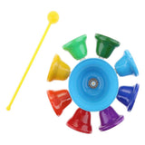 Max Maxb 8 Note Diatonic Metal Bells for Music Kids Toy Chorus Wedding Family Party