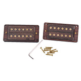 Maxbell Rosewood 6 String Humbucker Pickups for Electric Guitar Replacement Parts