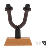 Max Guitar Hanger Wall Mount Stable Fits All Size Guitar Wooden Rectangle Base