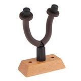 Max Guitar Hanger Wall Mount Stable Fits All Size Guitar Wooden Rectangle Base