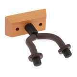 Max Guitar Hanger Wall Mount Stable Fits All Size Guitar Wooden Rectangle Base