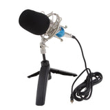 Max Maxb USB Table Studio Condenser Microphone with Tripod Stand Filter Shield Gold