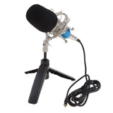 Max Maxb USB Table Studio Condenser Microphone with Tripod Stand Filter Shield Gold
