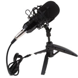 Max Maxb USB Table Studio Condenser Microphone with Tripod Stand Filter Shield Silver