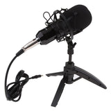 Max Maxb USB Table Studio Condenser Microphone with Tripod Stand Filter Shield Silver
