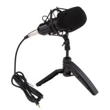 Max Maxb USB Table Studio Condenser Microphone with Tripod Stand Filter Shield Silver