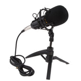 Max Maxb Table Studio Condenser Microphone with Tripod Stand Filter Shield Black