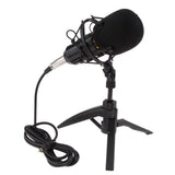Max Maxb Table Studio Condenser Microphone with Tripod Stand Filter Shield Black