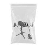 Max Maxb Table Studio Condenser Microphone with Tripod Stand Filter Shield Black