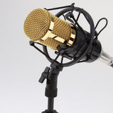 Max Maxb Table Studio Condenser Microphone with Tripod Stand Filter Shield Black