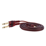 Max Maxb Audio Cable 3.5mm Stereo Plug to Double 6.35mm Plug Computer Mixer Cable