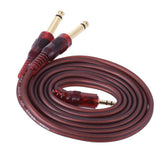 Max Maxb Audio Cable 3.5mm Stereo Plug to Double 6.35mm Plug Computer Mixer Cable