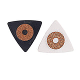 Max 2Pcs/Set Triangle Guitar Picks PC+ABS Material Antislip Portable Bass Picks