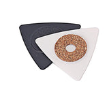 Max 2Pcs/Set Triangle Guitar Picks PC+ABS Material Antislip Portable Bass Picks