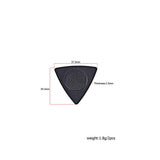 Max 2Pcs/Set Triangle Guitar Picks PC+ABS Material Antislip Portable Bass Picks