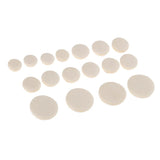 Maxbell 17 Pieces Eb Clarinet Key Cushion Pads Mat for Woodwind Instrument Parts