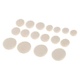 Maxbell 17 Pieces Eb Clarinet Key Cushion Pads Mat for Woodwind Instrument Parts