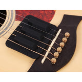 Max Black Rubber Guitar Mute Silencer Practice Mute Pad Guitar Parts Accessories