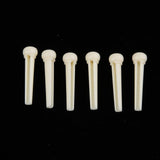 Maxbell 6 Pieces Guitar Bridge Pins String Nails Cores for Folk Acoustic Guitar