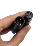 Max Maxb 5 Pairs 3 Pin XLR Connector Male and Female Microphone Mic Cable Adapter Blue
