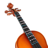Maxbell 1/8 Violin Fretboard Position Sticker Fiddle Finger Chart for Students