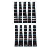 Maxbell Violin Fretboard Position Sticker Fiddle Finger Chart for Student Learning