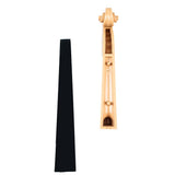 Maxbell 4/4 Size Plastic Violin Neck Fingerboard Fiddle DIY Kit