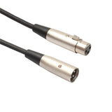 Max XLR Male to Female Microphone Cable - 6 Feet, Stereo Gold-plated Welded Plug