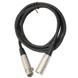 Max XLR Male to Female Microphone Cable - 6 Feet, Stereo Gold-plated Welded Plug