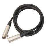 Max XLR Male to Female Microphone Cable - 6 Feet, Stereo Gold-plated Welded Plug