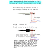 Max Maxb Stereo Audio Headphone Connector OMTP to CTIA Converter Aux Adapter Plug