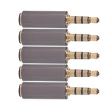 Max Maxb 5 Pieces Audio Headphone Connector OMTP to CTIA Converter Aux Adapter Plug