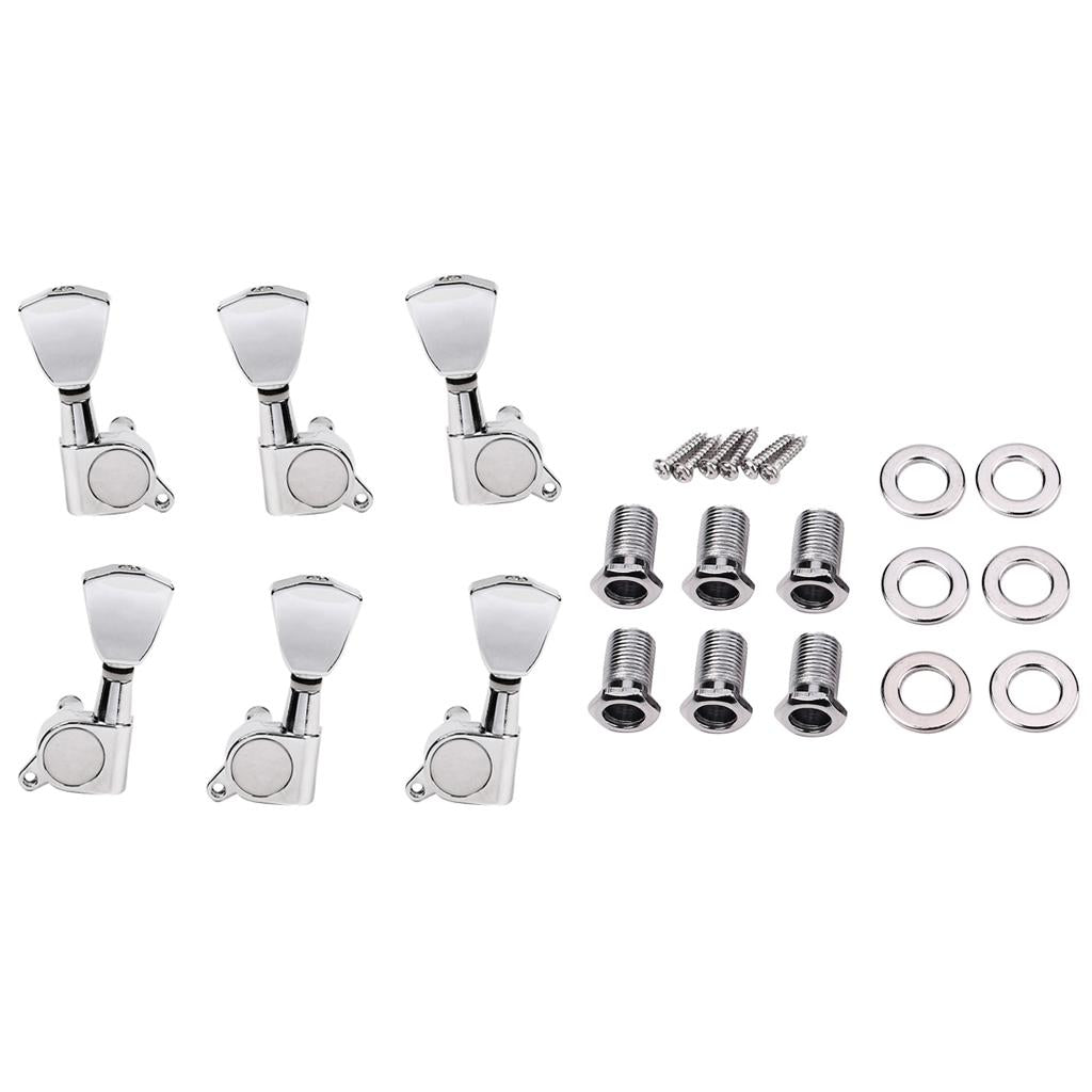 Max Maxb 6 Pieces 3R 3L Guitar Tuning Pegs Machine Heads for Acoustic Electric Guitar