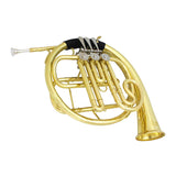 Max Maxb Three Button Brass Instrument Trumpet with Cleaning Care Kit Accessory