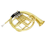Max Maxb Three Button Brass Instrument Trumpet with Cleaning Care Kit Accessory