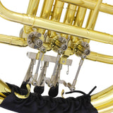 Max Maxb Three Button Brass Instrument Trumpet with Cleaning Care Kit Accessory