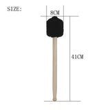 Max Maxb Symphony Bass Drum Stick Timpani Mallet Felt Head Wooden Handel Black