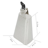 Max Maxb 6 inch Metal Cow Bell Noise Maker with Handle for Drumset Kit Percussion
