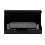 Max Maxb High-end 10 Hole 20 Tones Professional Blues Harmonica Diamond Black