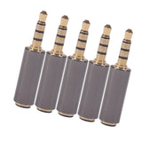 Max Maxb 5Pcs OMTP to CTIA Alloy Universal Earphone Headphone Mic Converter Adapter