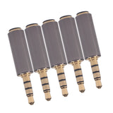 Max Maxb 5Pcs OMTP to CTIA Alloy Universal Earphone Headphone Mic Converter Adapter